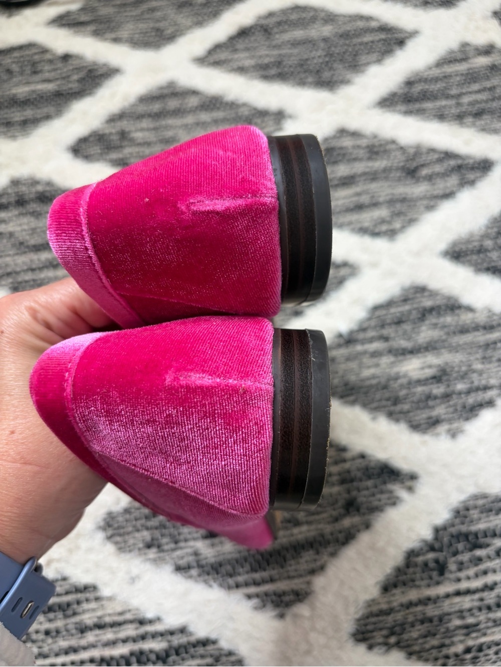J. Crew Marie tassel loafers in velvet PINK women’s size 1 - Picture 3 of 6